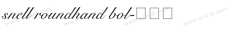snell roundhand bol字体转换